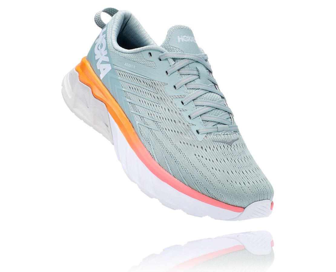 Hoka One One Arahi 4 Damen Breite Laufschuhe Blau | (DE-6104REZJH)